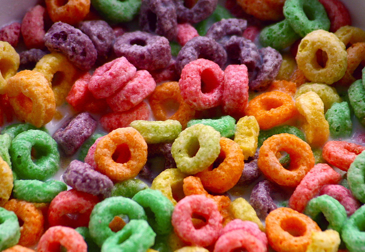 No matter what color your Fruit Loops are, they all taste the same!