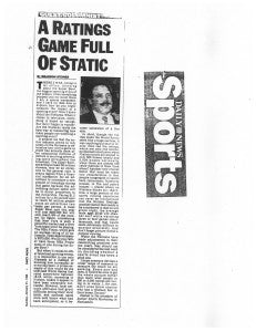 A Ratings Game Full of Static