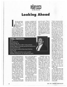 Looking Ahead