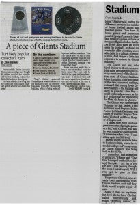A Piece of Giants Stadium