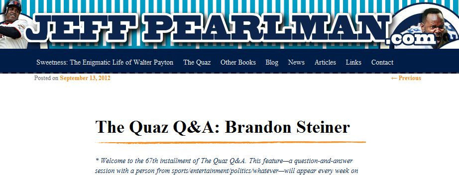 The Quaz Q&A: Brandon Steiner