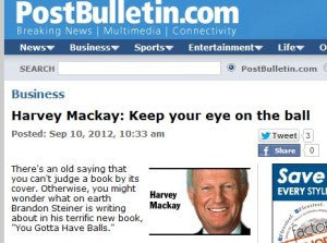 Harvey Mackay: Keep your eye on the ball
