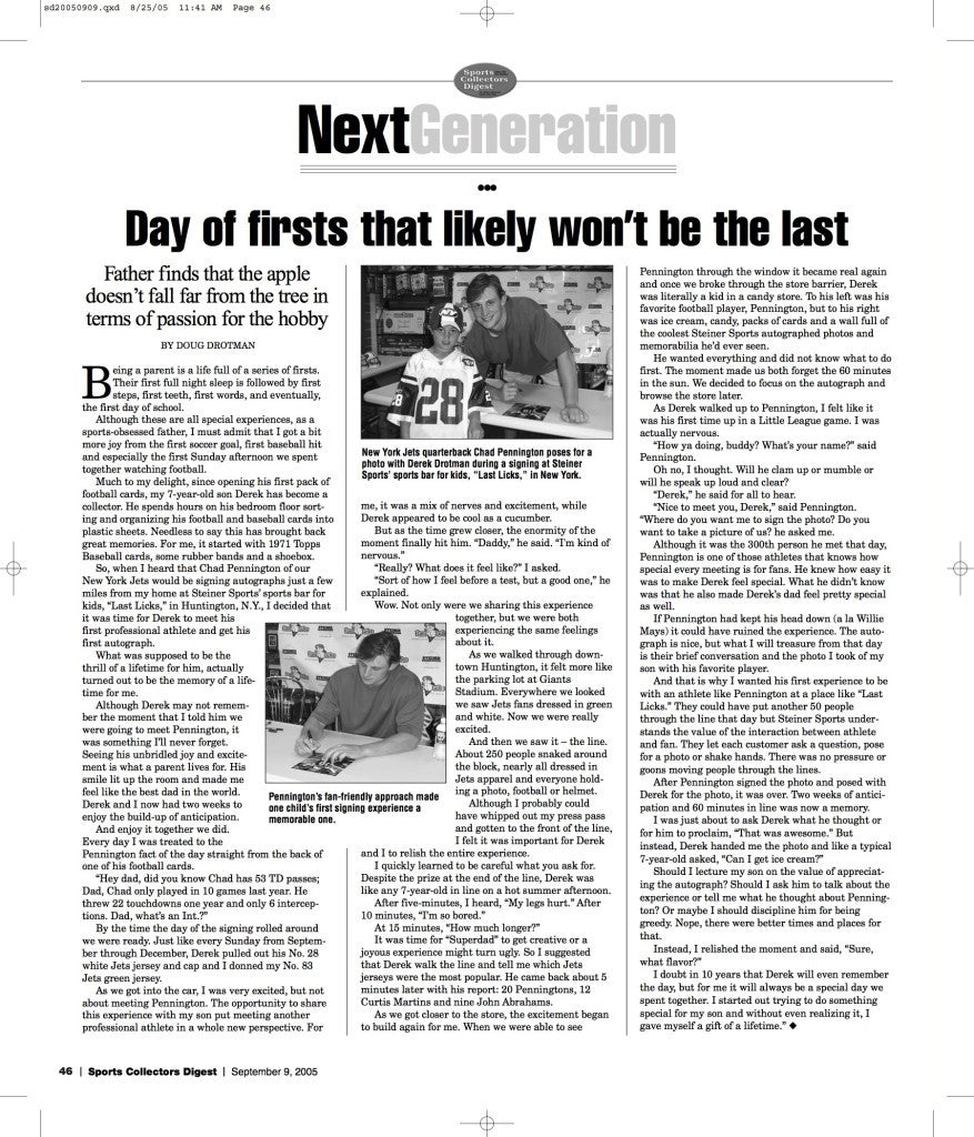 Day of Firsts That Likely Won't Be the Last