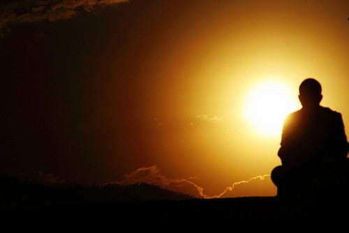 Sunset & the Thinker