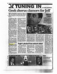 Geek chorus clamors for Jeff