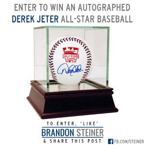 Enter to Win an Autographed Derek Jeter All-Star Game Baseball