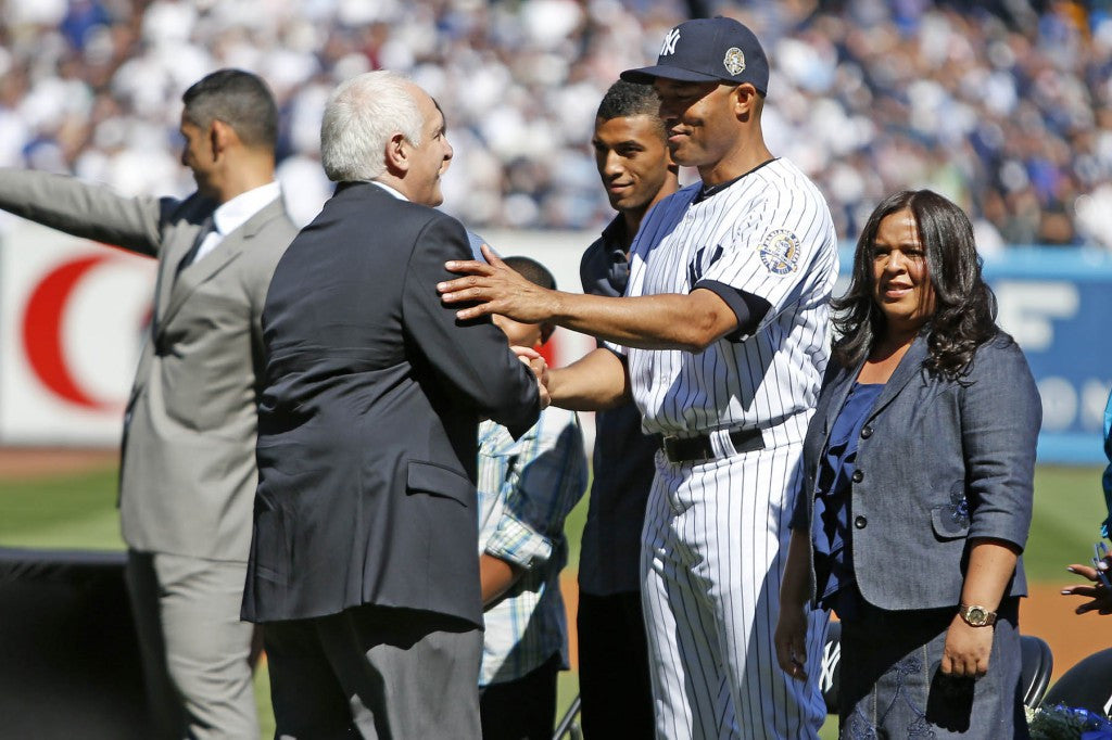 With Mariano Rivera at Mariano Rivera Day September 22, 2013