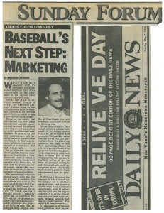 Baseball's Next Step: Marketing